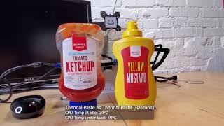 Should you use Ketchup and Mustard instead of Thermal Paste?