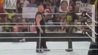 WWE Brock Lesnar Scares Seth Rollins