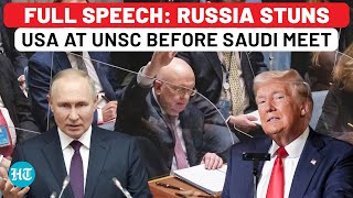 Full Speech: Putin's Aide Catches USA By Surprise At UNSC Before Saudi Meet | Trump | Ukraine,Russia