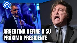 Presidencia en Argentina se define entre Javier Milei y Sergio Massa