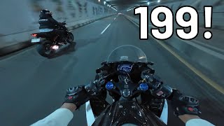 Night Run - POV | TOP SPEED [CBR250RR & ER6N]