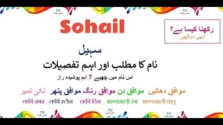 Sohail Name Meaning - Sohail Lafz K Mane Solution