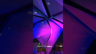 Futuristic DJ Cage Lights Up Dubai's Sikka Art House 2025 | 4K Night Walk