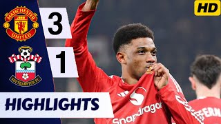 Manchester United vs Southampton 3-1 All Goals \u0026 Extended Highlights | Premier League 2024/25