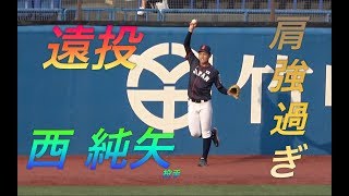 BIG4西純矢投手の遠投！森敬斗選手の相手を吹き飛ばすような弾丸キャッチボールも！