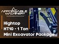 Hightop HT10 Mini Excavator Package - Affordable Machinery