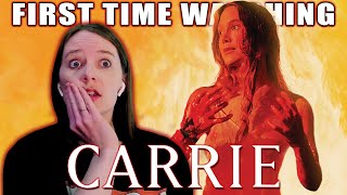 CARRIE (1976) | First Time Watching | MOVIE REACTION | LOOK AT HER FACE!!!