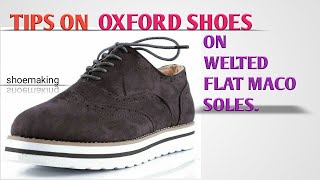 How to welt oxford shoes soles #shoemaking