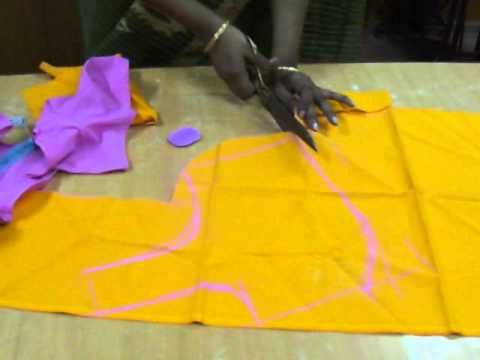 Saree Blouse Shoulder Cutting