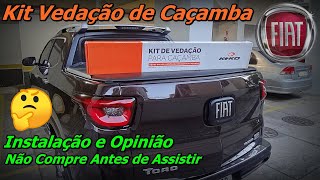 Vedação Caçamba Fiat Toro - Fiat Toro Entrando Água na Caçamba - SOLUÇÃO INFILTRAÇÃO DE ÁGUA TORO