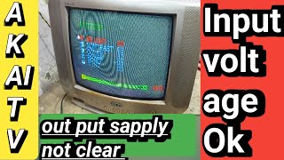 How to repair power supply problem of AkAI CRT TV