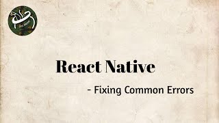 React Native - Fixing Proxy and SSL certification errors