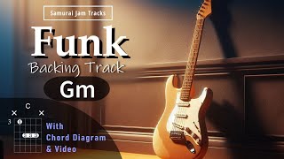 Funk Groove Guitar Backing Track in G minor