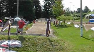 Allison Churko BMX racing, Sat morning qualifier, Nanaimo Nationals, July 8, 2012.MVI_7491.AVI