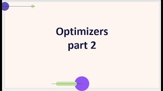 optimizers part 2 شرح