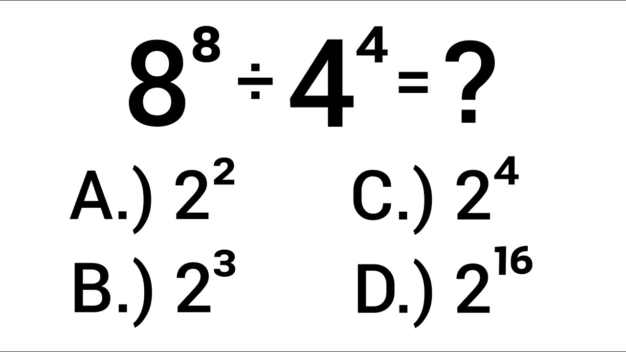 A Nice Exponents Problem Youtube