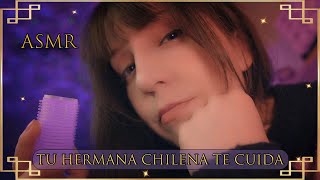 ⭐ASMR Your CHILEAN Sister Helps You SLEEP [Sub] Personal Attention after a BAD DAY