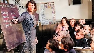 How School Looked Like 100 Years Ago... (Colorized)