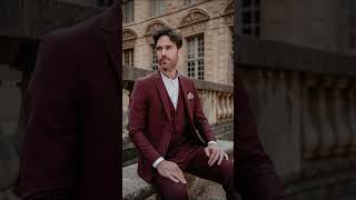 Costume pour homme｜Idées de costume Bordeaux｜Zhao Couture