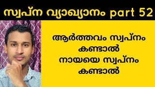 ആർത്തവ രക്തം സ്വപ്നം കണ്ടാൽ.നായയെ സ്വപ്നം കണ്ടാൽ/swapna viyakiyanam malayalam part 52