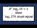 Working with Logarithms - EXAMPLES