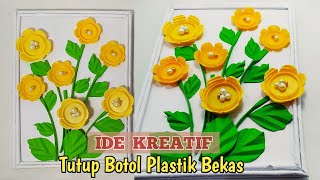 DIY How To Beautiful Flower Wall Hanging With Bottle Cap - Bottle Cap Craft Ideas