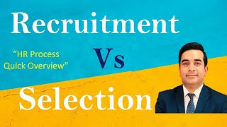 Recruitment and Selection in HRM | Recruitment Process Vs Selection Process Overview | Waqas Shabbir