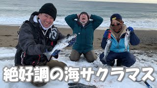 サクラマスリベンジ！絶好調サーフでNo１決定戦！【釣りん子だべさ】