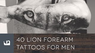 40 Lion Forearm Tattoos For Men