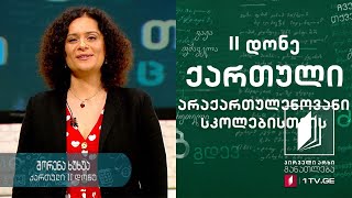 ქართული ენა არაქართულენოვანი სკოლებისთვის, II დონე - მეხუთე გაკვეთილი #ტელესკოლა