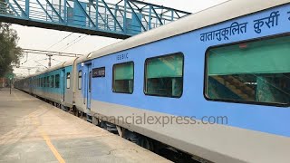 12031 NDLS-ASR Shatabdi Express Overtakes 12497 SHANE PUNJAB At Kurukshetra Jn.(KKDE)