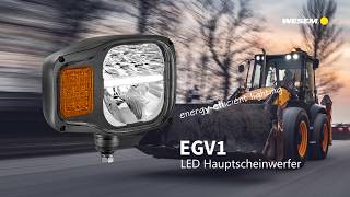 EGV1 LED-Hauptscheinwerfer mit Fahrtrichtungsanzeiger - innovative Beleuchtung für Baufahrzeuge