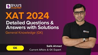 XAT 2024 Answer Key | XAT General Knowledge (GK) | XAT 2024 Question Paper with Solution #xat2024