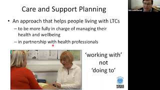Care and support planning for people with MSK conditions