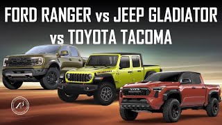 ENGINEERS REVIEW: FORD RANGER vs JEEP GLADIATOR vs TOYOTA TACOMA // RAPTOR vs RUBICON vs TRD PRO