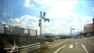 室見川　明治通りの室見橋から外環室見橋