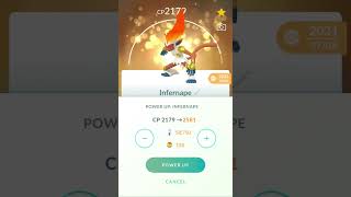 Powering up Infernape in Pokémon GO! (Team Mystic)