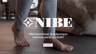 NIBE Ohje: NIBE F-sarjan lämpöpumpun näytön symbolit