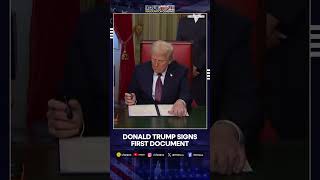 Trump Inauguration 2025: Donald Trump Signs First Document As 47th U.S. President | WION Shorts