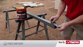 HowTo Install Stratco Ezi-Slat Fencing:  Stratco Post Into Concrete Or Earth