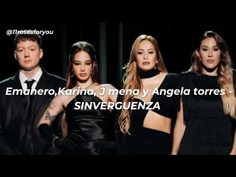 Emanero, Karina, J Mena Y Angela Torres - SINVERGÜENZA // LETRA - YouTube