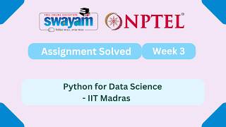 Python For Data Science Week 3 || NPTEL Answers 2026 || #nptel #nptel2026 #myswayam