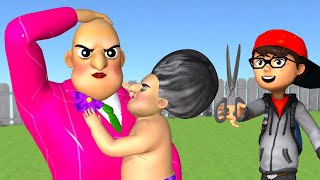 Scary Teacher 3D Nick Cut Miss T's Hair and The Best of troll Miss T COMPILATION