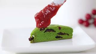 Matcha Cranberry Scone สโคนมัทฉะที่สีเขียว รสชาติเข้มข้น