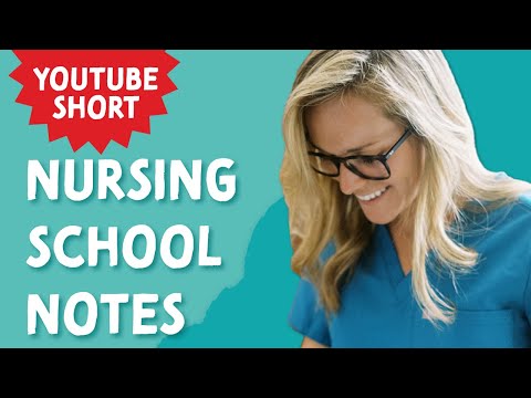 Nursing School Study Guides! #shorts #nursingschool #nclex #nursingnotes