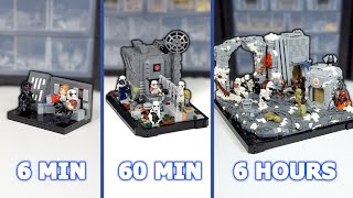 I made First Order LEGO Creations in 6 min, 60 min and 6 hours | Star Wars MOC Timelapse