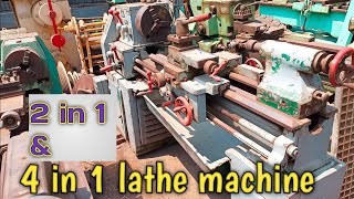 अलंग शिप का 4 इन 1. \u0026 2 इन 1 lathe machine,winch machine