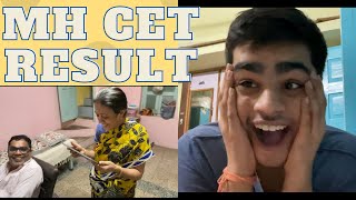 MH-CET{PCB} 2021 Result! | Student and Parent reaction | UNEXPECTED Percentile \u0026 Rank!