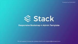 Stack Responsive Bootstrap 4 Admin Template - Introduction Video