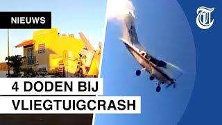 Gruwelijke vliegtuigcrash gefilmd